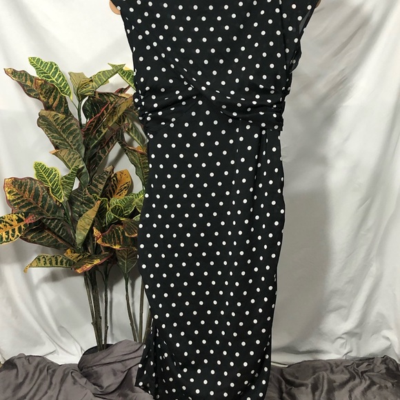 Anne Taylor polka dot dress size 10p - Picture 10 of 11